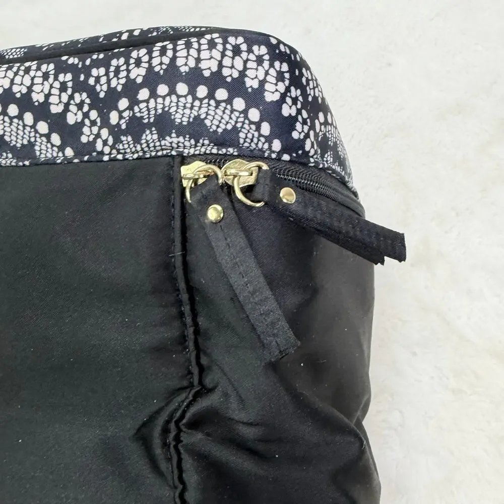 Victoria's Secret Black & White Bra Panty Lingerie Travel Bag